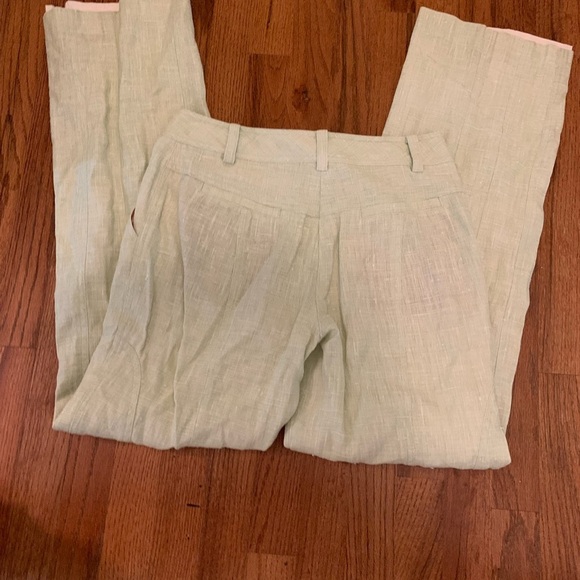 St.John Sport pale green linen pant, size 6 - Picture 4 of 8